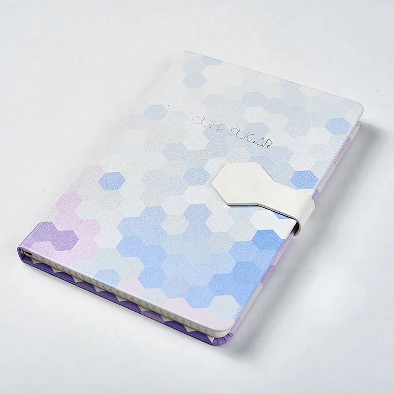 A5 pu notebook with UV printing and removilble closure