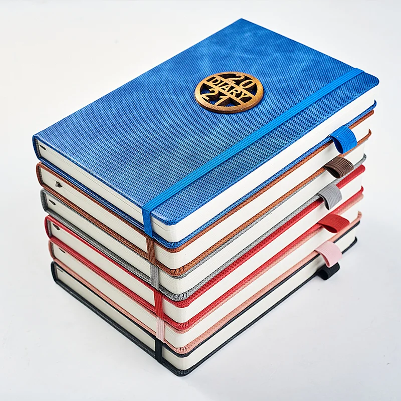A5 pu notebook with decoration