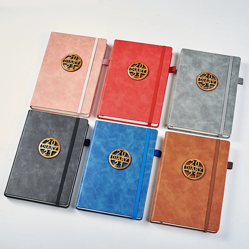 A5 pu notebook with decoration