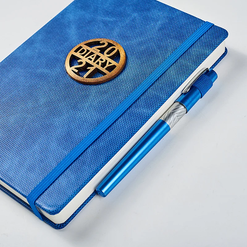 A5 pu notebook with decoration