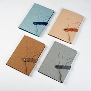 A5 shaped belt closure notebook