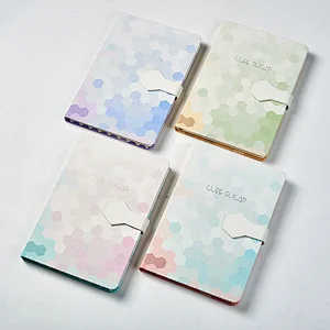A5 pu notebook with UV printing and removilble closure