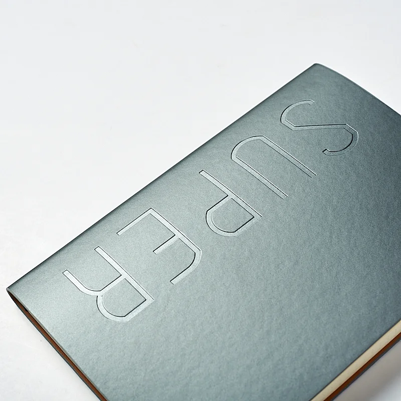 A5 soft cover notebook with embossing