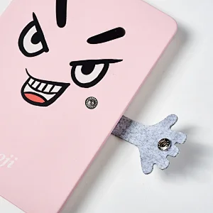 A5 pu cute notebook  with printing and magnetic closure
