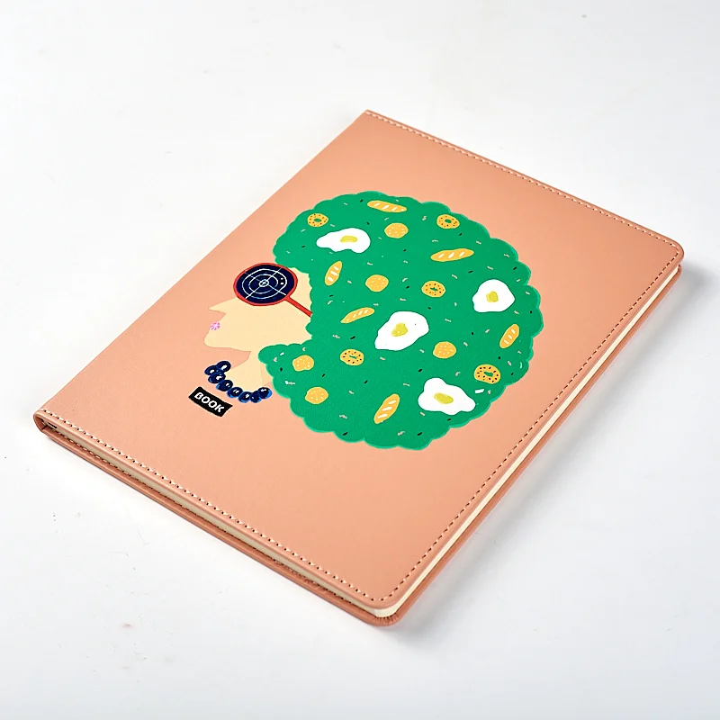 school notebook with printing