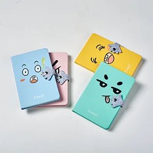 A5 pu cute notebook  with printing and magnetic closure