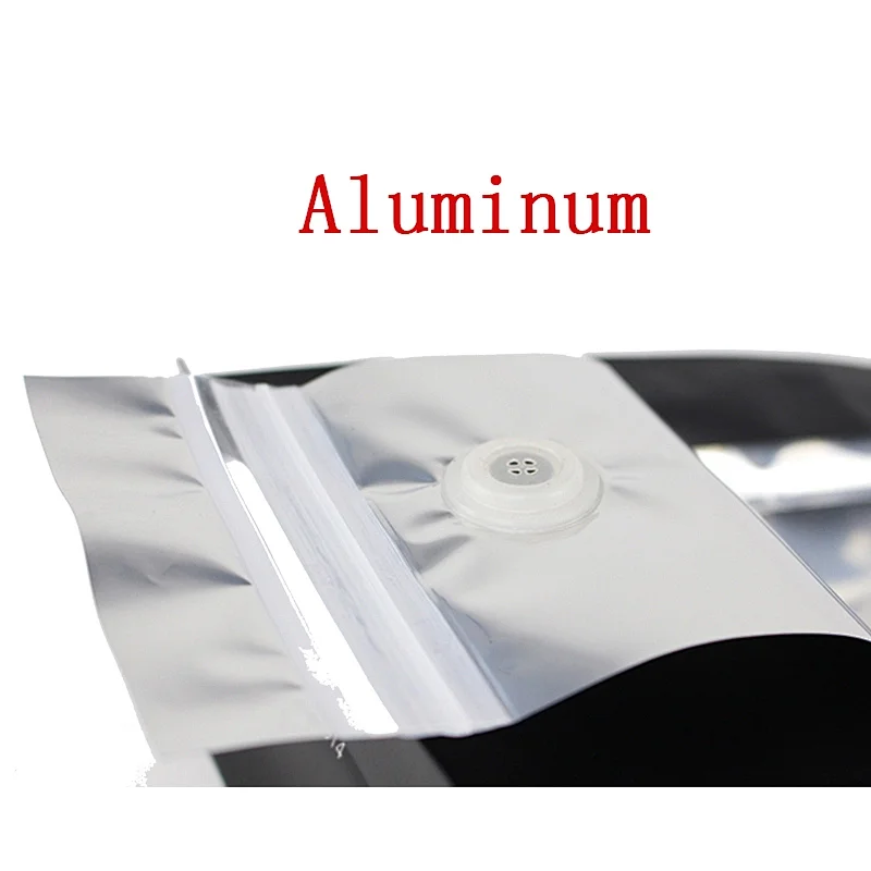 Yoshan Aluminum Foil Flat-bottom Packaging Bags With Valve and T-Zipper