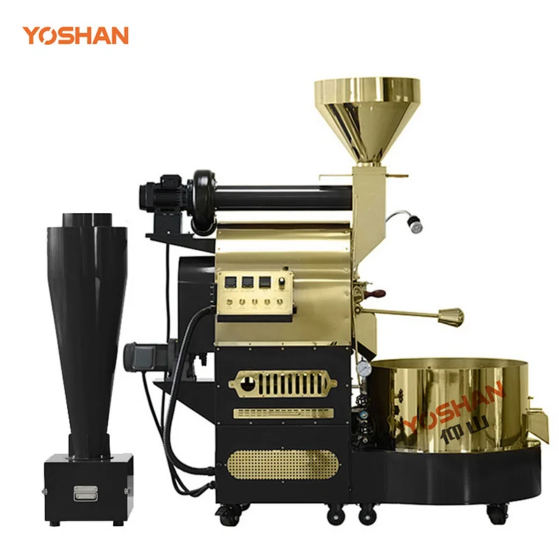 Yoshan Manufacturer Supply Commercial Stainless Steel Drum 12kg Coffee Roaster Machine