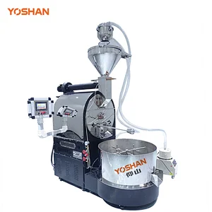 Yoshan Industrial PID/PLC 30kg Master Grade Coffee Roasting Machine with Auto-loading Conveyor