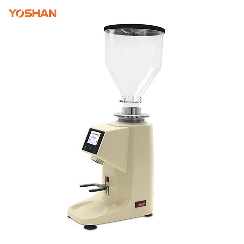 Yoshan Commercial Flat Burrs Coffee Grinder with Touch-screen Panel