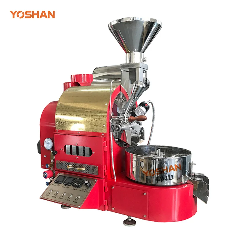 Yoshan Small Electric/Gas DY-2kg Coffee Roaster For Home and Cafe