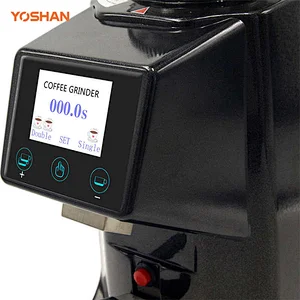 Yoshan Commercial Flat Burrs Coffee Grinder with Touch-screen Panel