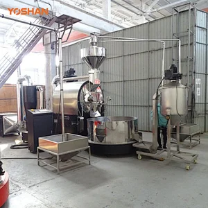 Yoshan PLC Programmable 300kg Gas Coffee Roaster for Production Line
