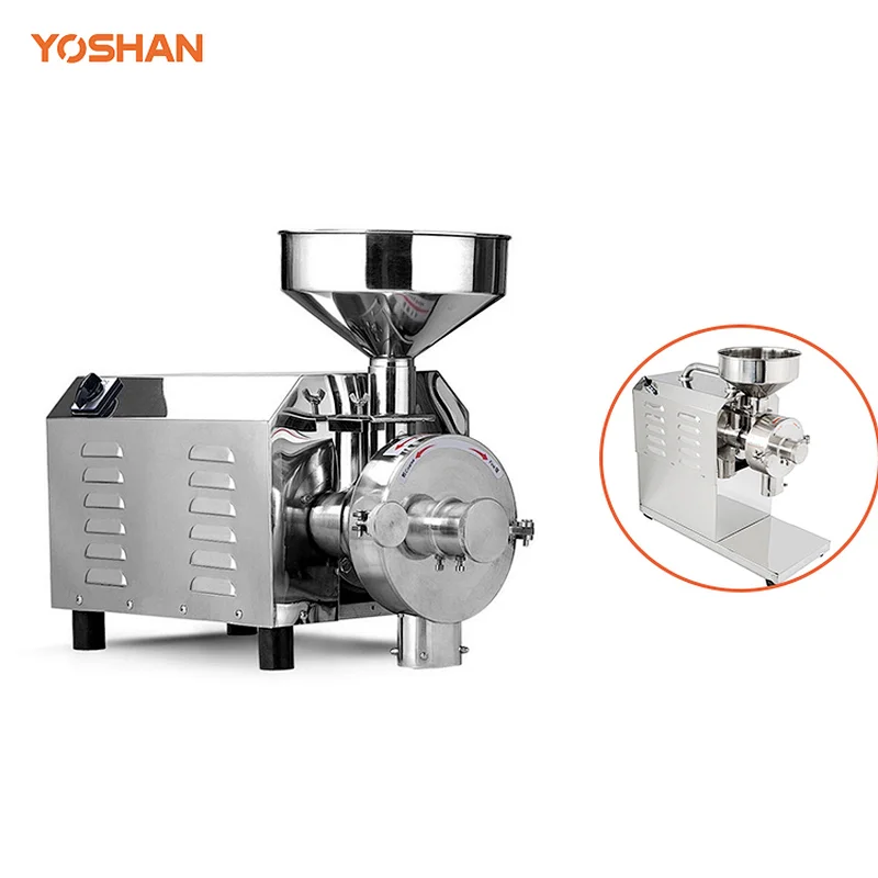 Yoshan Industrial Powerful Stainless Steel Flat Burrs Grinding Machine