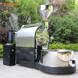 Yoshan Industrial Automatic PLC Control System 120kg Large Coffee Roasting And Processing Machine for Production Line