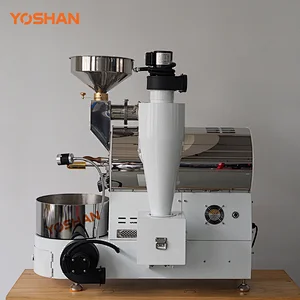 Yoshan BY Antique Series Home&Cafe use 1kg Gas/Electric Coffee Roaster with Manual Damper