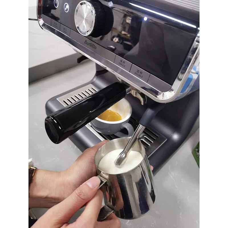 Italian Barsetto Single Group Semi Automatic Espresso Coffee Machine with Grinder