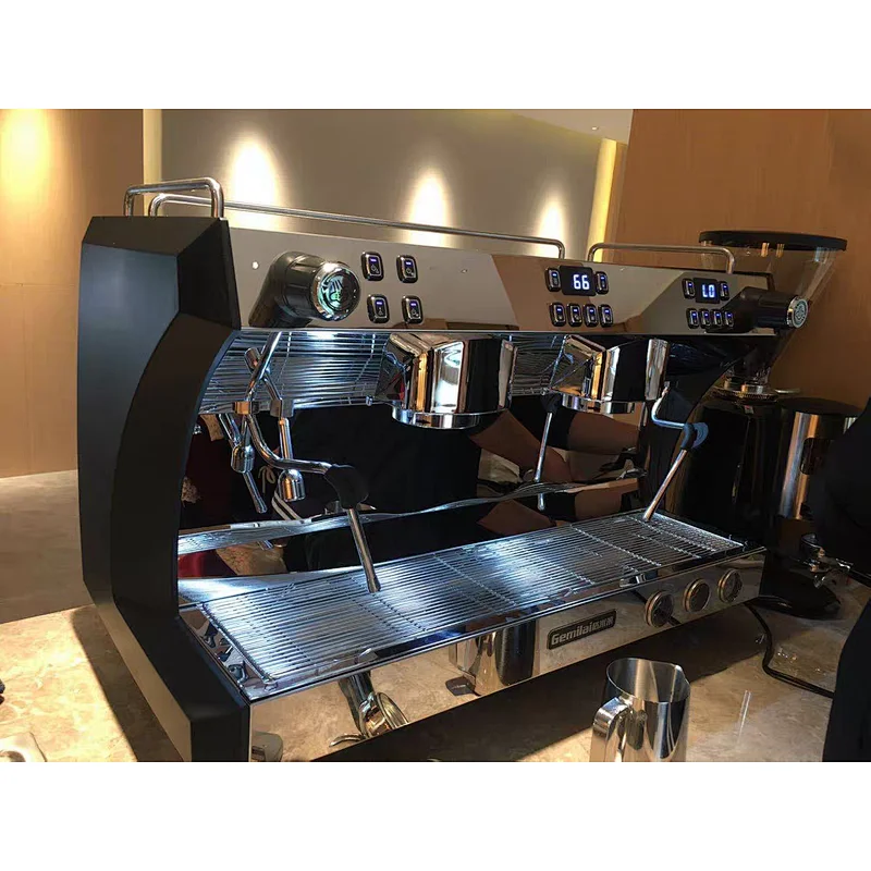 Hot-Sale Chinese Brand Gemilai Two Groups Commercial Espresso Coffee Machine For Sale