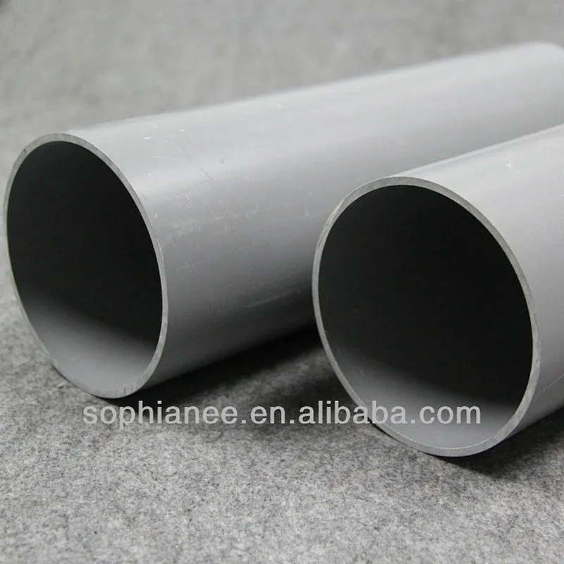 rigid pvc drainage pipe , perforated drainage pipe , large diameter pvc