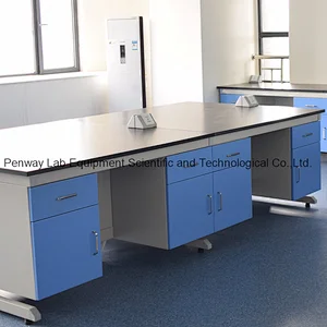 Anti-Corrosion Wet Lab Bench Painted Steel Lab Furniture