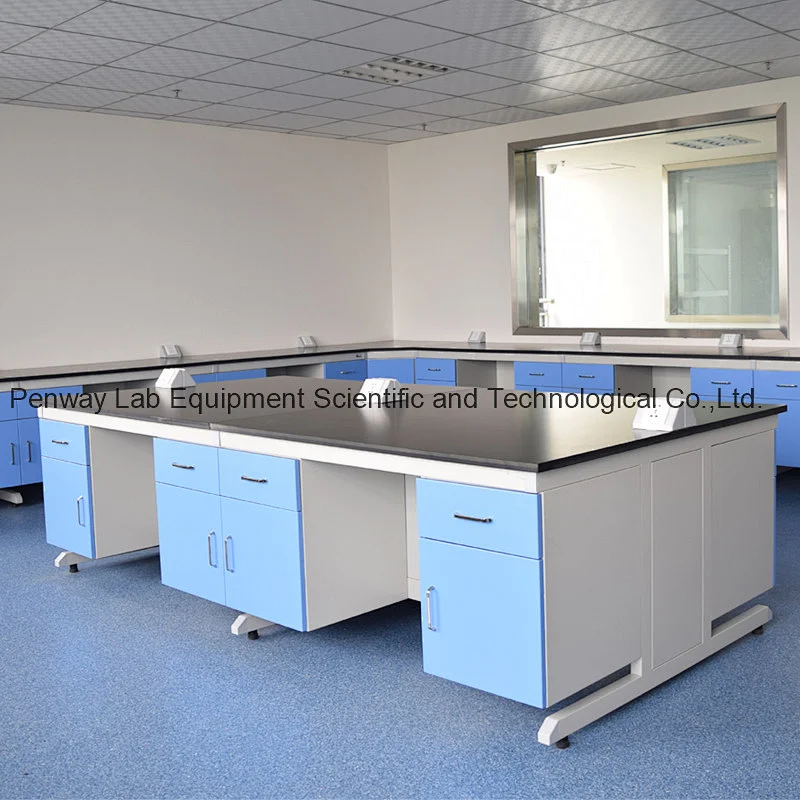Anti-Corrosion Wet Lab Bench Painted Steel Lab Furniture