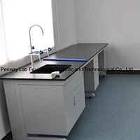 Chemical Lab table Lab Bench with PP Sink and Faucet