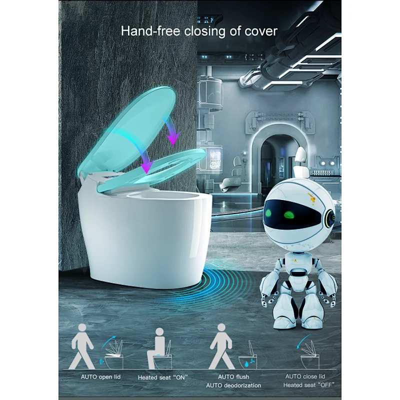 One-piece dual-flush intelligent toilet E-Z130