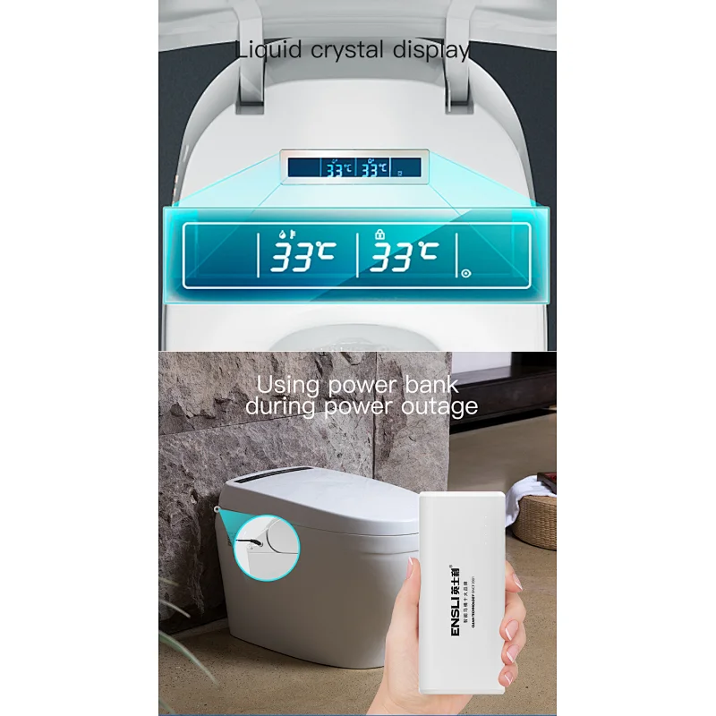 One-piece dual-flush intelligent toilet E-Z112