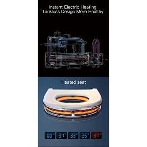 One-piece dual-flush intelligent toilet E-Z112