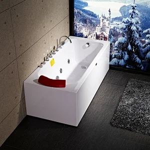 YSL-817SX one person one-piece massage acrylic bathtub with Jacuzzi