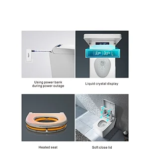 One-piece dual-flush intelligent toilet E-Z108