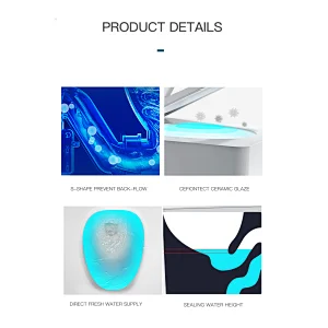 Simple one piece toilet E-J301