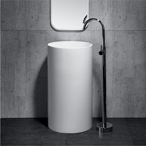 E-P02 Polymarble free standing bathroom sinks made in China