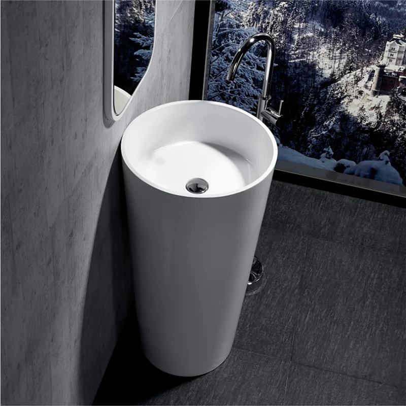 Pedestal basin and modern artificial stone wash basin