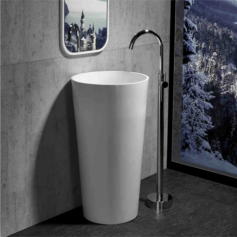 Pedestal basin and modern artificial stone wash basin