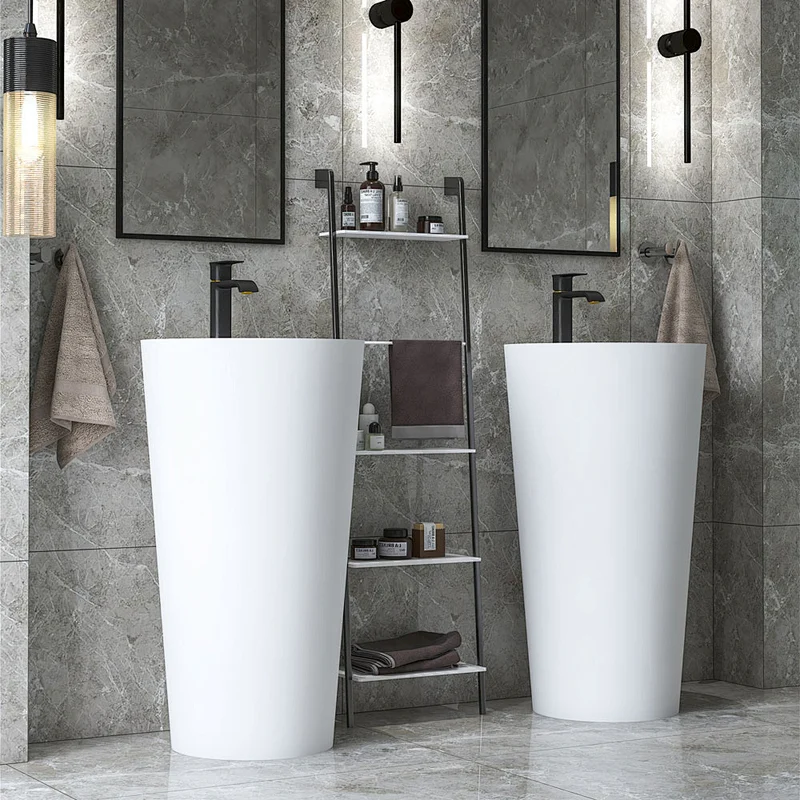 Italian style white freestanding sink