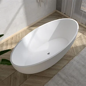 Solid surface stone resin freestanding baths
