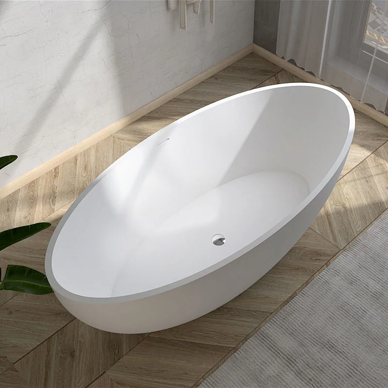 Solid surface stone resin freestanding baths