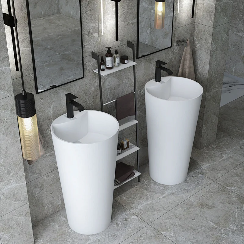 Italian style white freestanding sink