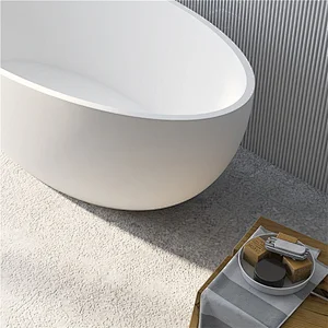 Solid surface stone resin freestanding baths