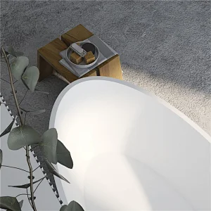 Solid surface stone resin freestanding baths