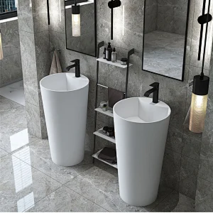 Italian style white freestanding sink
