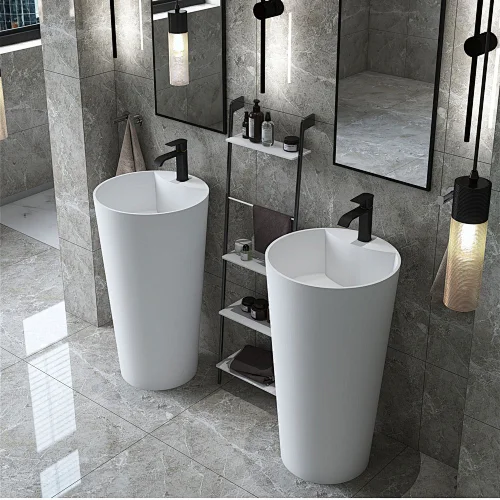 Italian style white freestanding sink