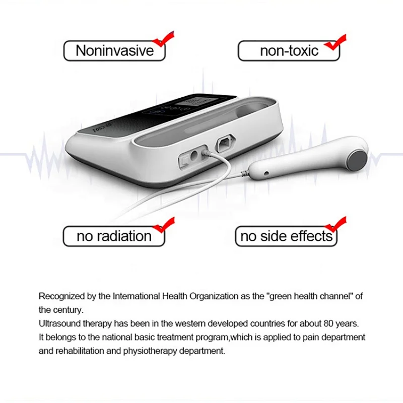 Medical ultrasound pain relief apparatus ultrasonic physical therapy machine