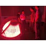 USA client's visiting of Red Light Bed