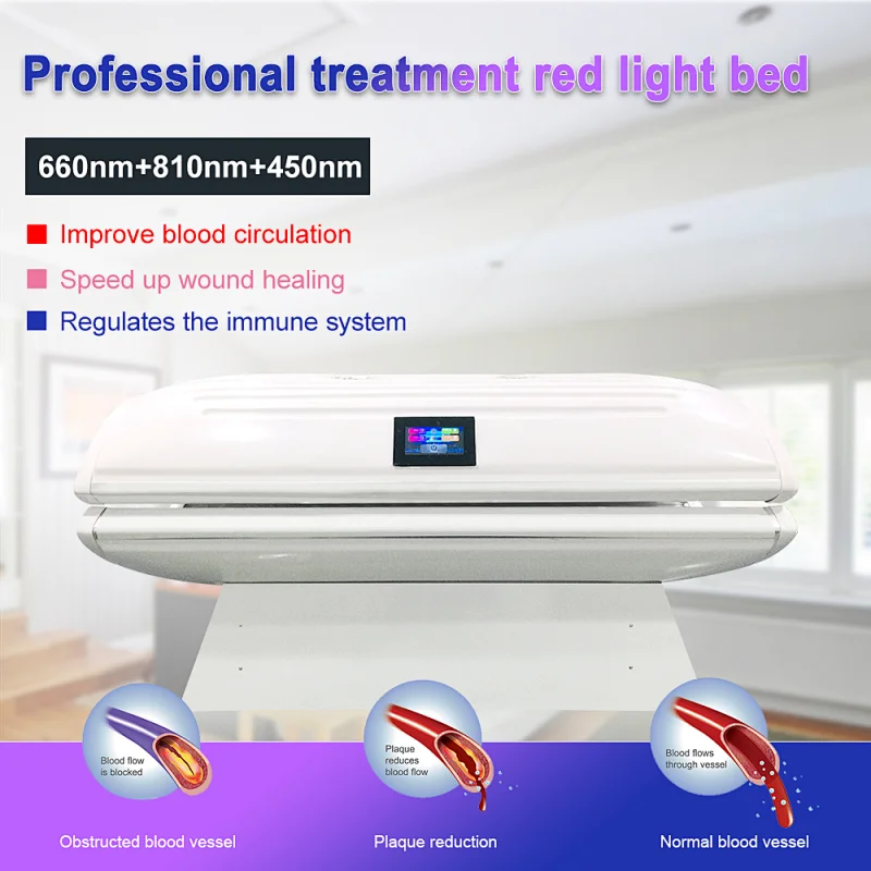 Red light laser therapy photobiomodulation device