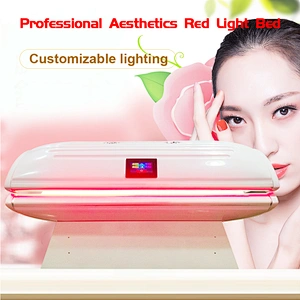 OEM ODM 635 810 850 940NM led collagen bed red light therapy tanning photobiomodulation light therapy bed