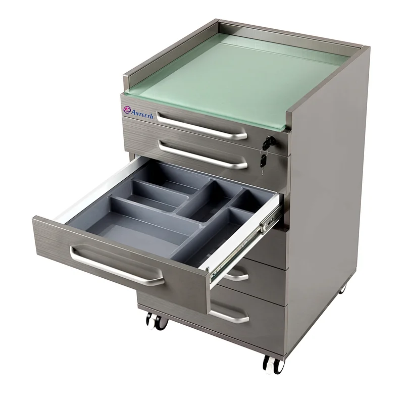 Five drawers Stainless Steel Dental Mobile