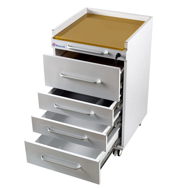 Five drawers Stainless Steel Dental Mobile