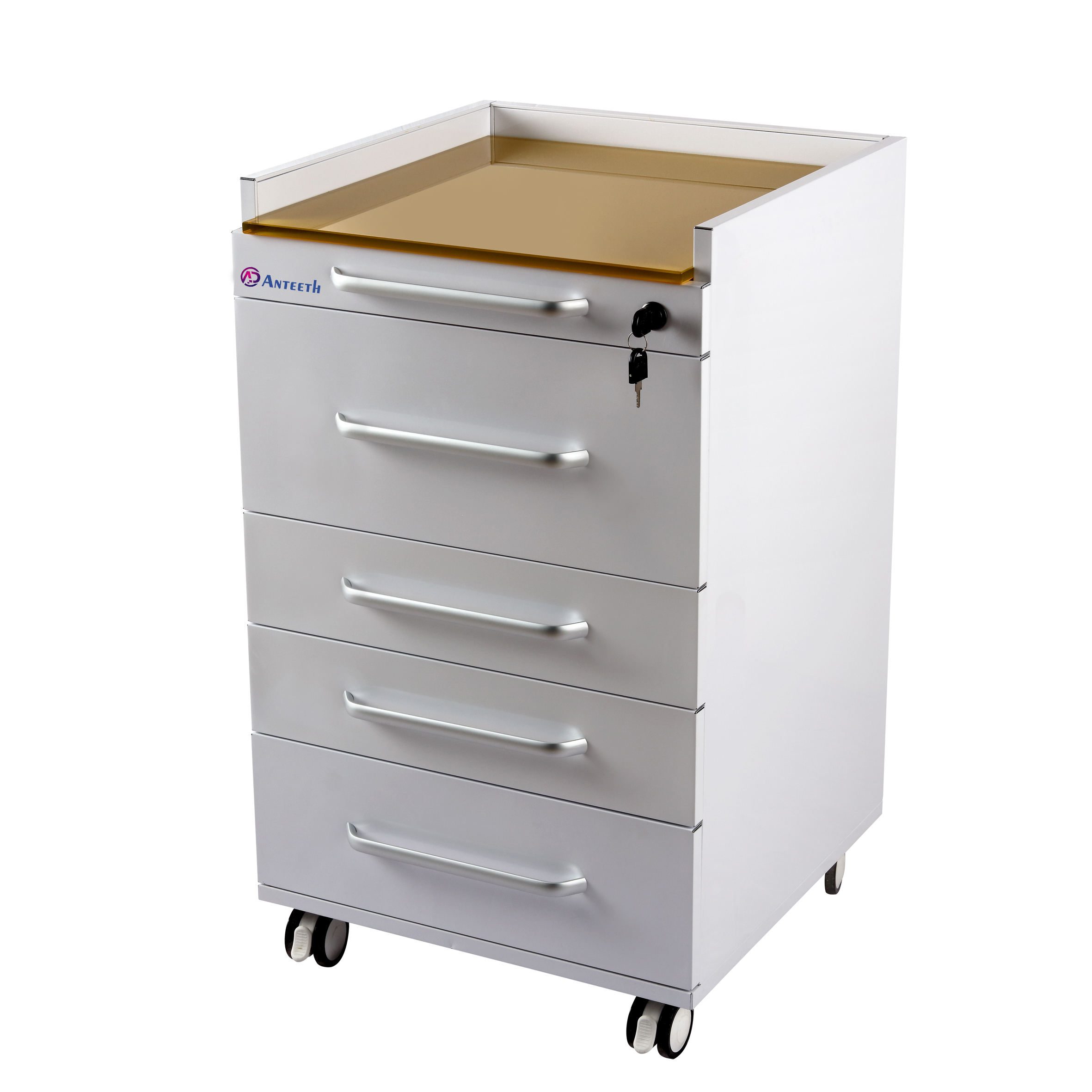 Five drawers Stainless Steel Dental Mobile